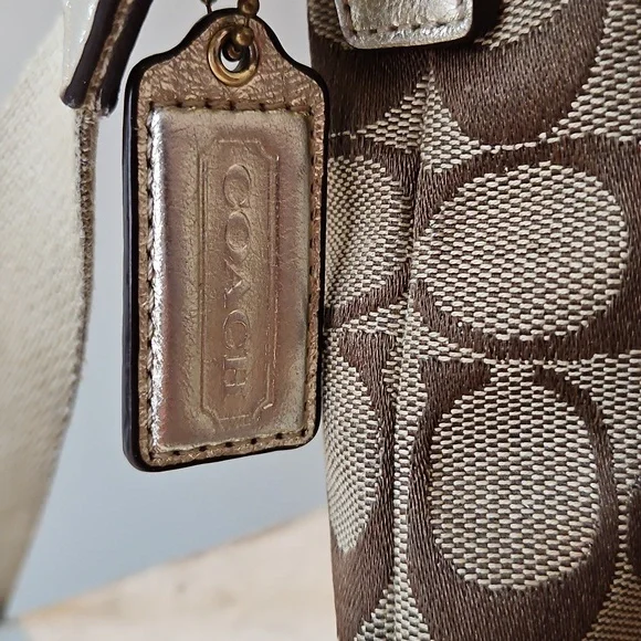 Coach Penelope Signature Jacquard Turnlock Pocket Swingpack Crossbody Bag - Picture 7 of 11